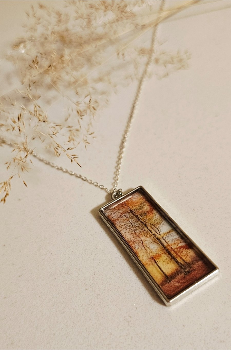 Autumn trees pendant 