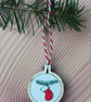 Mini Embroidery Hoop with Christmas Stocking - Image 3