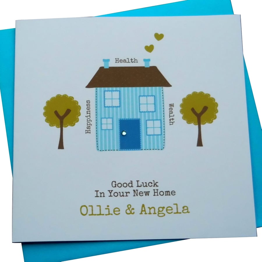 Personalised Handmade New Home Card