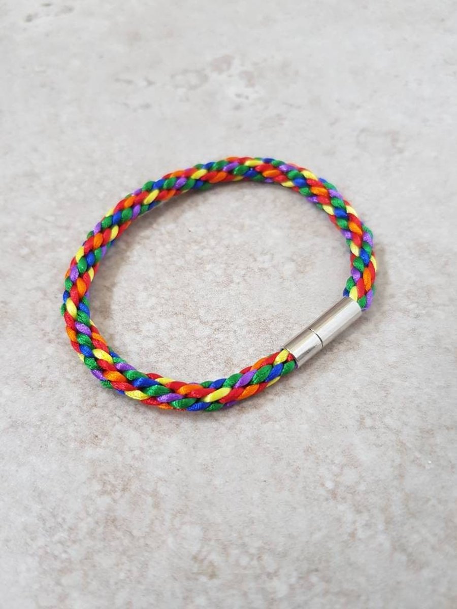 Rainbow wristband, Gay Pride Bracelet, LGBT Anklet