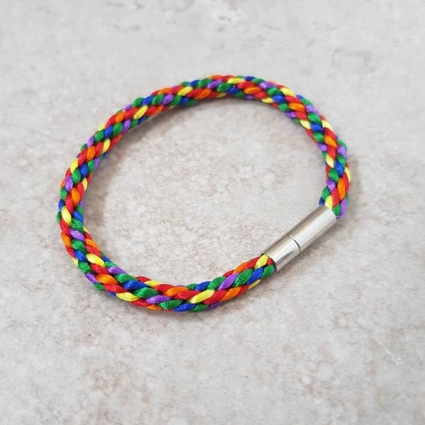 Rainbow wristband, Gay Pride Bracelet, LGBT Anklet