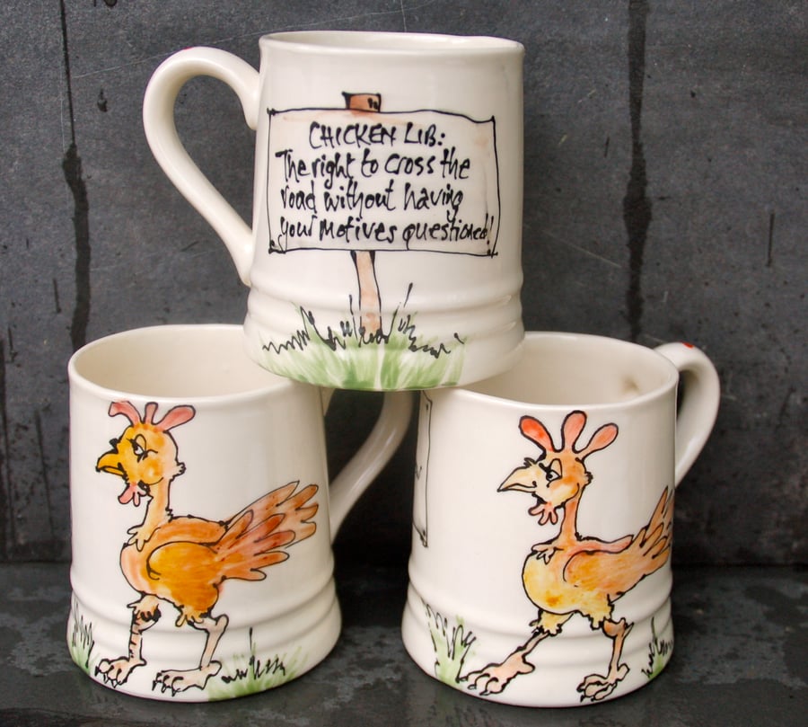 Chicken liberation mug