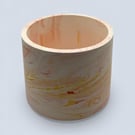 Large Plant Pot - Sunrise Marbled Red Orange and Yellow Pot Holder 