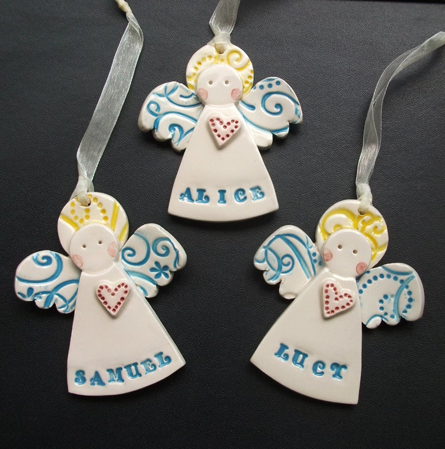 Personalised Ceramic Angels