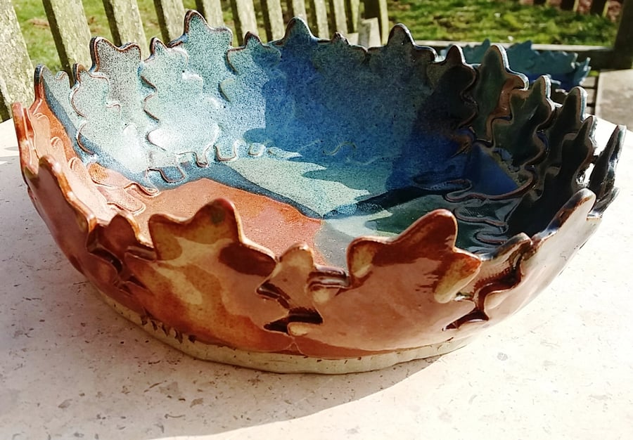 Oak leaf bowl