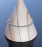 Peridot and Sterling silver dainty clasp bracelet - Image 6