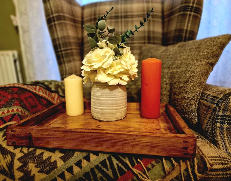 Candle tray for coffee table discount