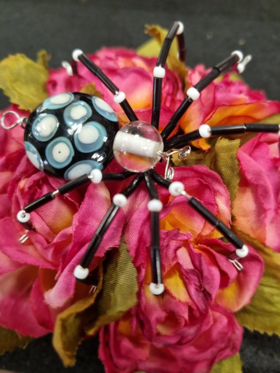 Hanging Spider Suncatcher Decoration Vintage Bum Bead