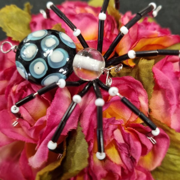 Hanging Spider Suncatcher Decoration Vintage Bum Bead