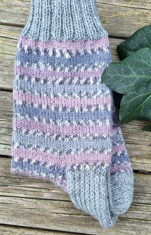Handknitted Adult Socks - UK 5-7