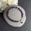 Amethyst Chip and Sterling Silver Bracelet