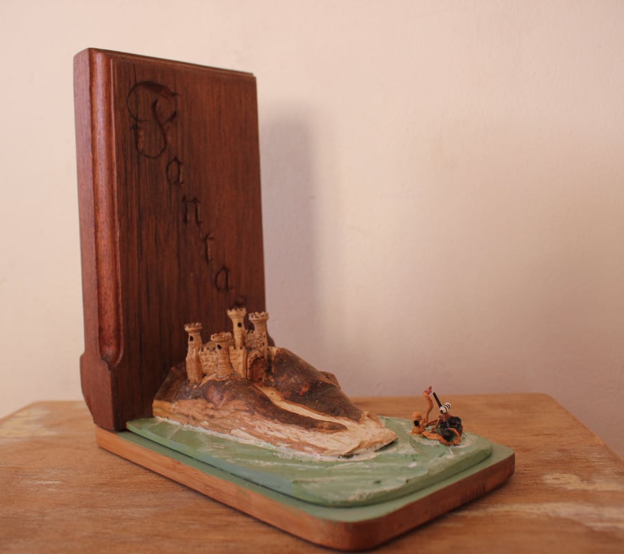 Bookend Miniature Diorama Castle Landscape