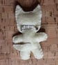 Dog Cream & White Felt Brooch - Image 2