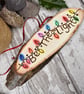 Be the Light. Fairy lights pyrography plaque - Image 3