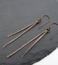 copper stick earrings - Image 1