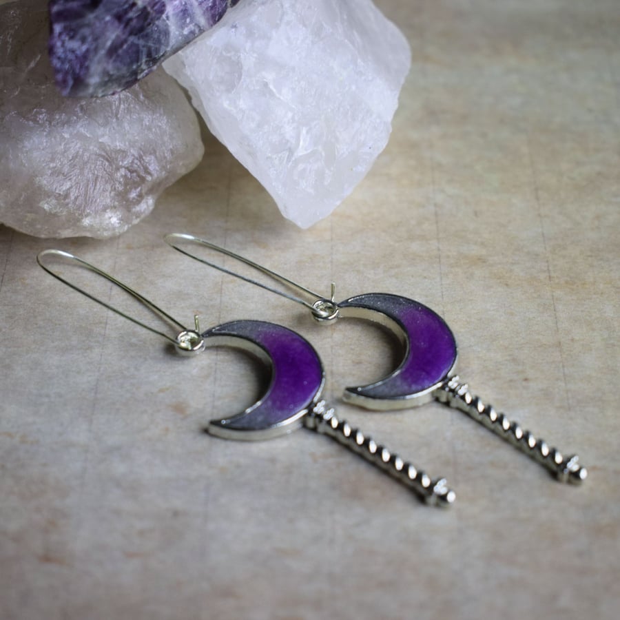 Moon Wand Earrings