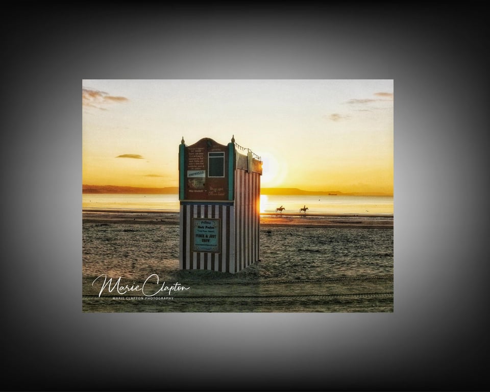 12x8 Inch Photo Print of Weymouth Punch and Judy Dorset