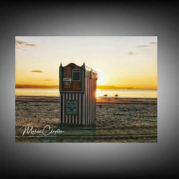 12x8 Inch Photo Print of Weymouth Punch and Judy Dorset