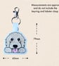 Kawaii Goldendoodle Keyring - Embroidered Cute Dog Bag Charm - Image 4