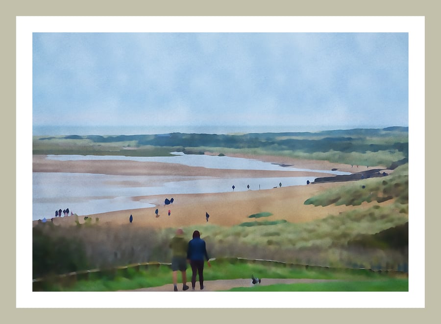 A5 Greeting Card Hunstanton Beach Norfolk