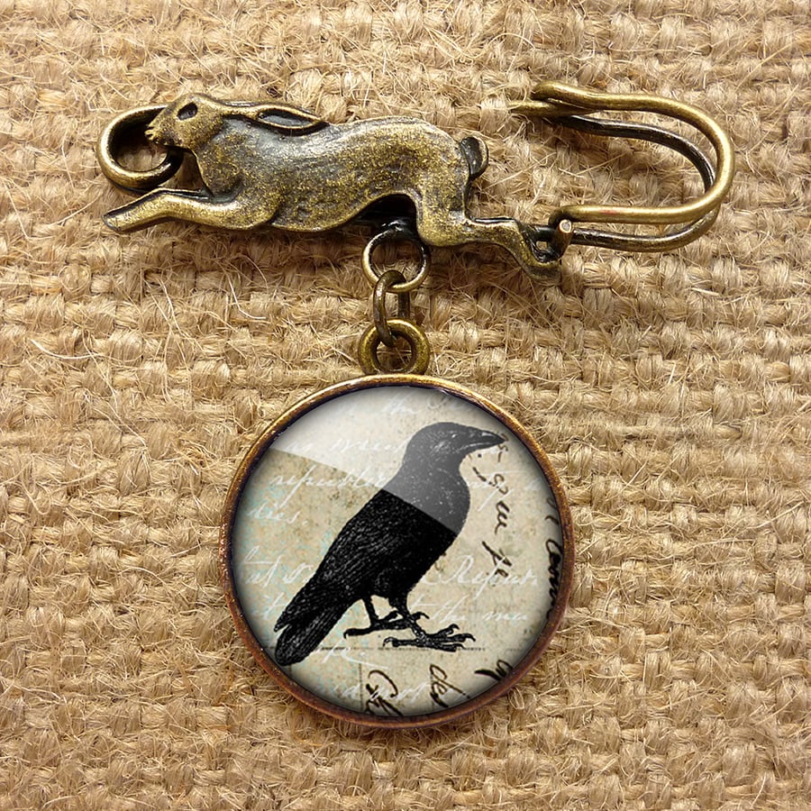 Raven No.1 Hare Pin Brooch (RR01)