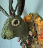 Autumn Equinox Folklore spirit jackalope with twig antlers   - Green Jack - Image 2