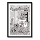 Farm Shop A4 Original Art Pen And Ink Drawing