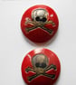 Buttons Skull Ceramic stoneware. - Image 5