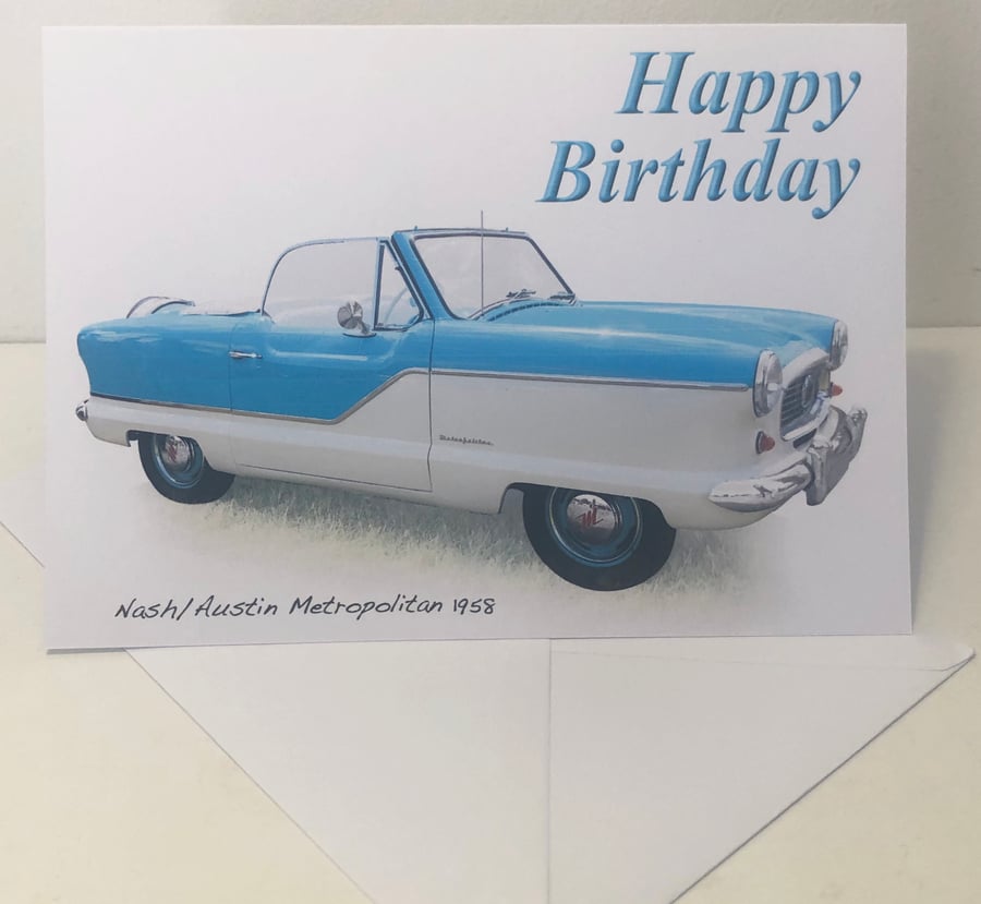 Nash Austin Metropolitan 1958 - Birthday, Anniversary, Retirement or Plain Card