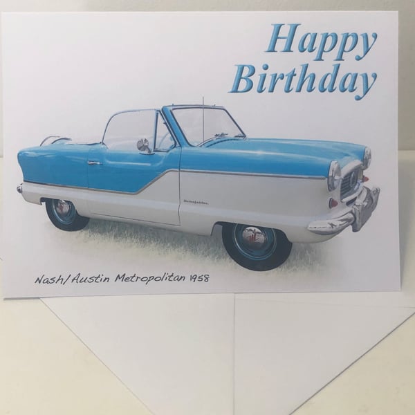 Nash Austin Metropolitan 1958 - Birthday, Anniversary, Retirement or Plain Card