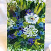 Fresh green bouquet - art greeting card