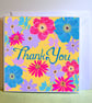 Floral Handmade Thank You Card - Image 2