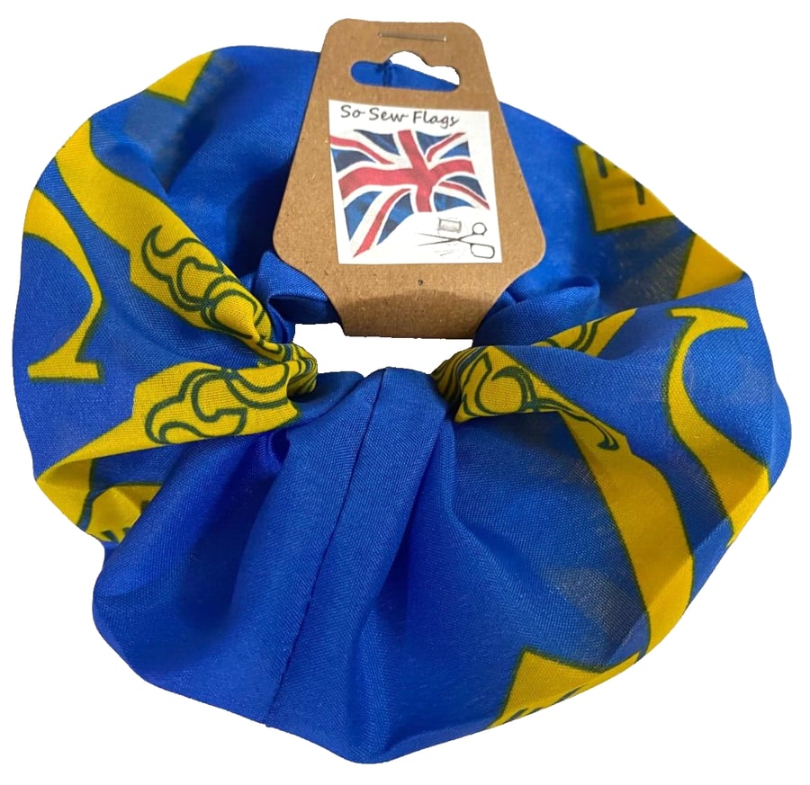 Masonic Mason Flag Hair Scrunchie Scrunchies Accessory Band Elastic