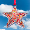 Fused Glass Multicoloured Star