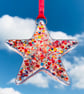Fused Glass Multicoloured Star