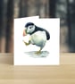 Dancing Puffin Greeting Card