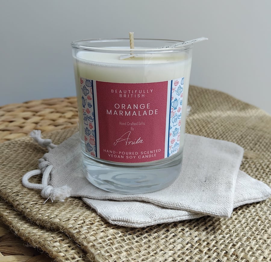 Orange Marmalade vegan soy wax candle