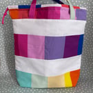 Summer seconds -  - Rainbow patchwork bag with drawstring