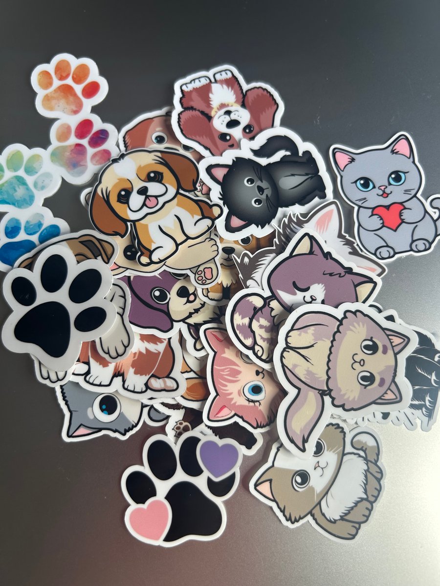 Cats and Dogs Stickers