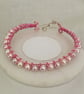 Pretty in Pink Wireworked Bangle - Large - Image 1