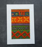 Individually Hand Crafted Textile Blank Card - Image 2