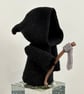 Hand crocheted mini Grim Reaper - Image 1