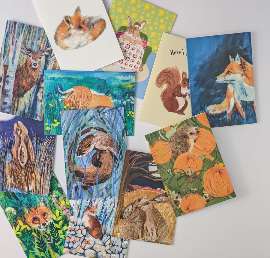 Cards animal card bundle - perfectly imperfect