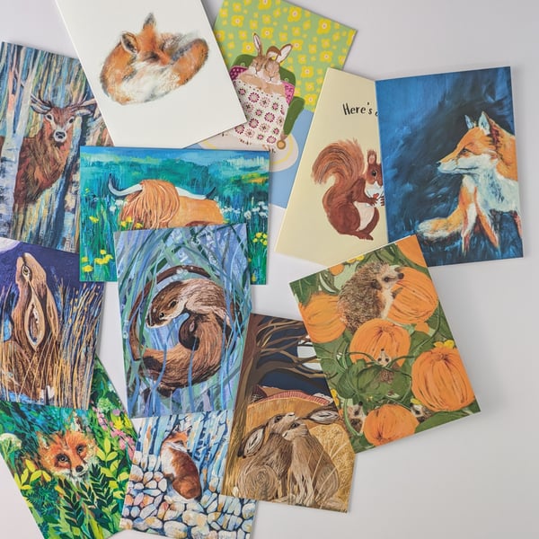 Cards animal card bundle - perfectly imperfect