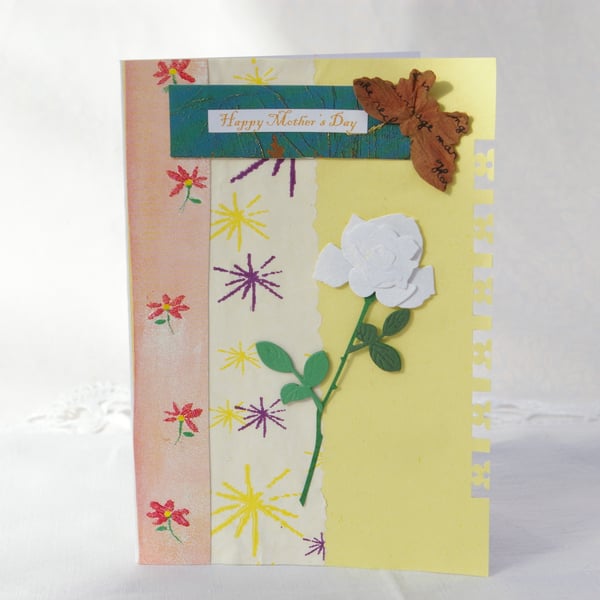 White Rose Mother's Day Card