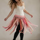 Boho Fairy Hippie Festival Fringe Belt Crochet Pattern PDF UK and US Terms
