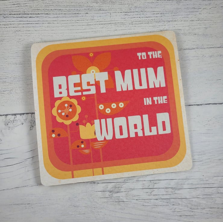Best Mum in the world Mother's Day Card - Folksy