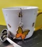 Tea Strainer With Resin Butterfly