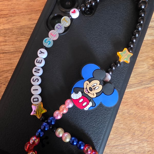 Mouse glow in the dark Phone Charm Strap