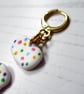 NEW white spotty mini pumpkin earrings LIMITED NUMBERS - Image 5